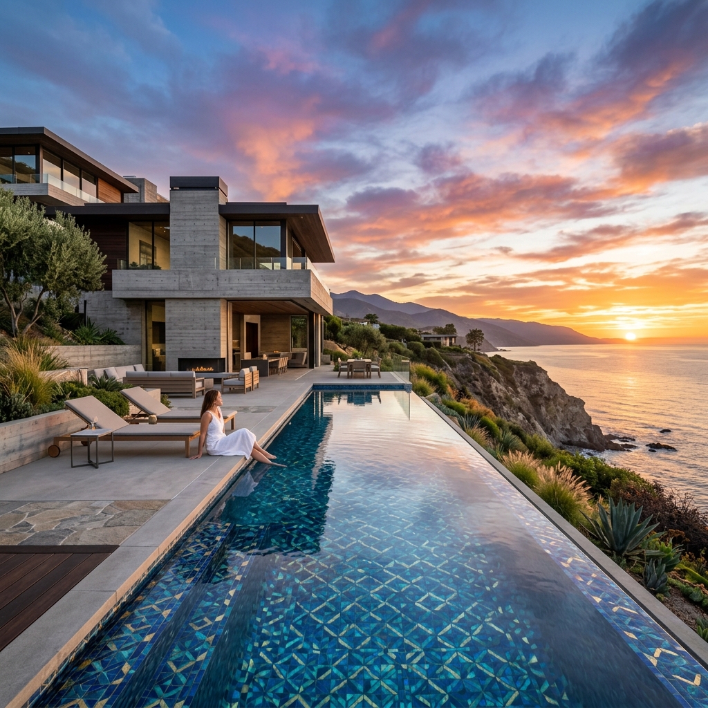 Concrete Infinity Pool Masterpiece